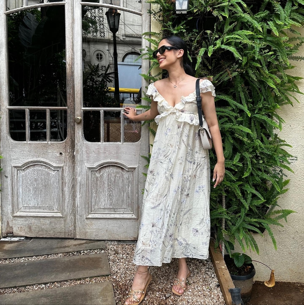 H&M Yellow Floral Dress